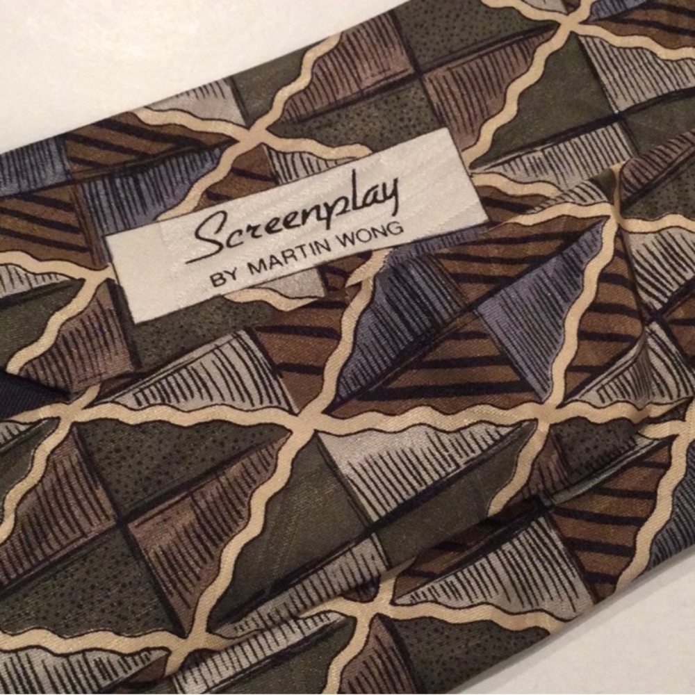 Martin Wong silk tie